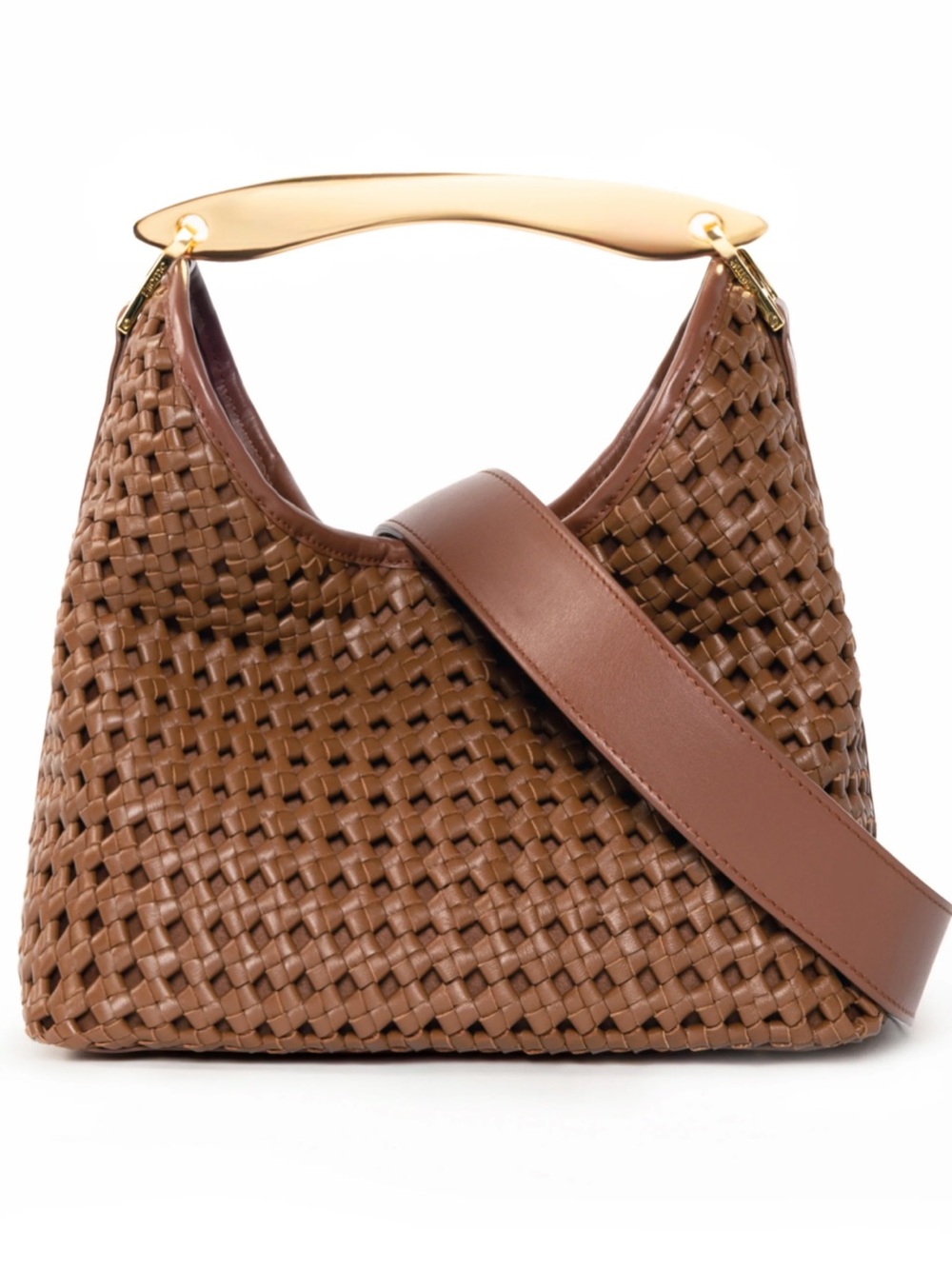 ELLEME Boomerang Woven Leather Cognac